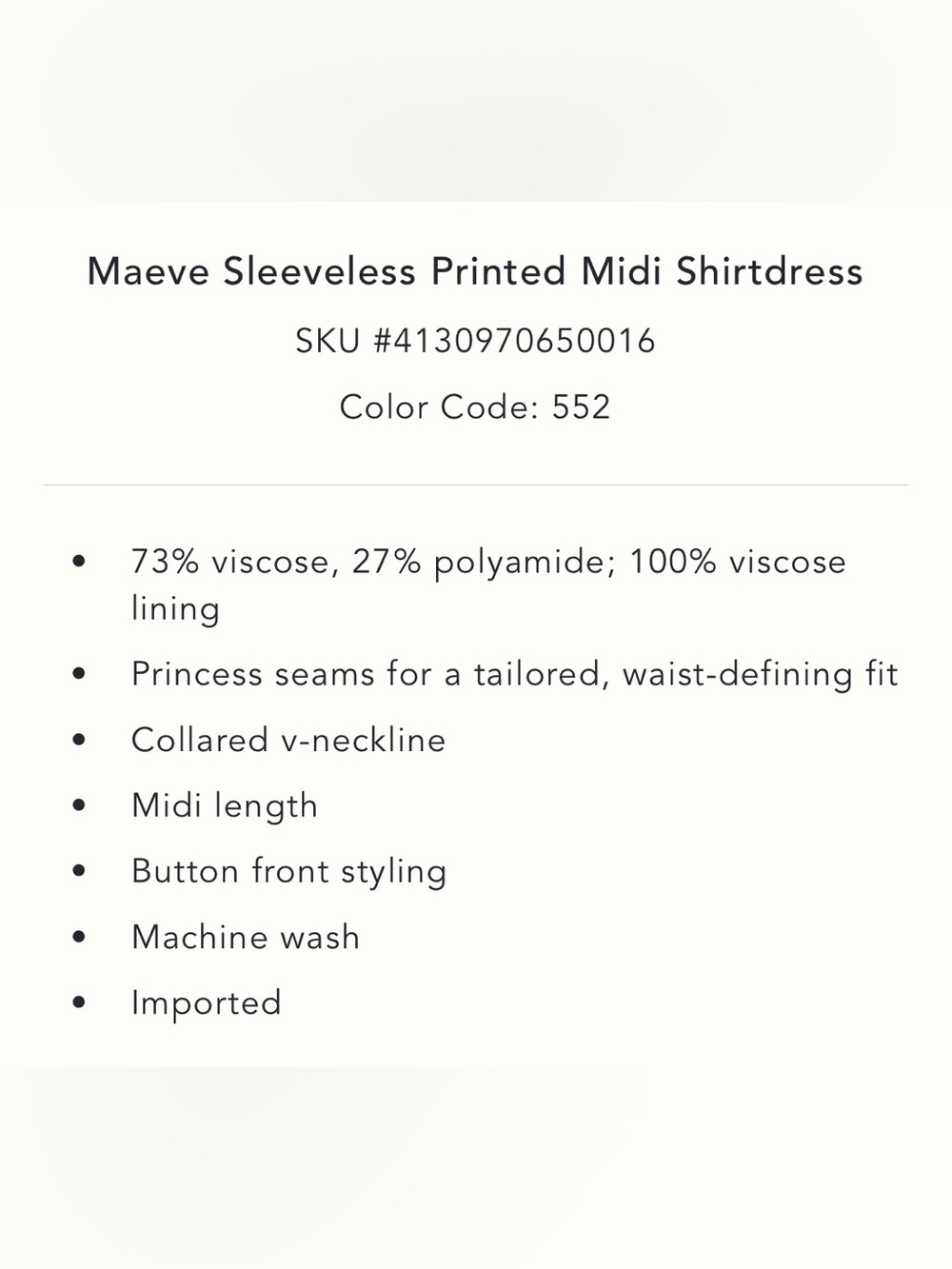 Anthropologie Maeve Midi Shirtdress - Picture 6 of 6